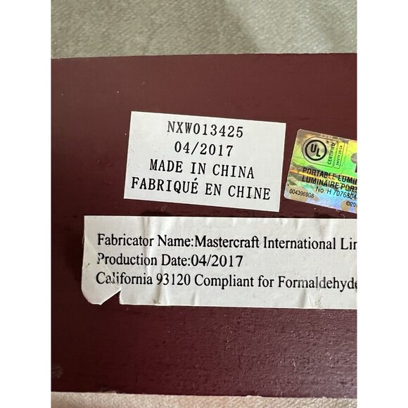 Airplane Night Light Cut Out Wooden Box 8" by Mastercraft Children Kids Bedroom - Picture 9 of 9